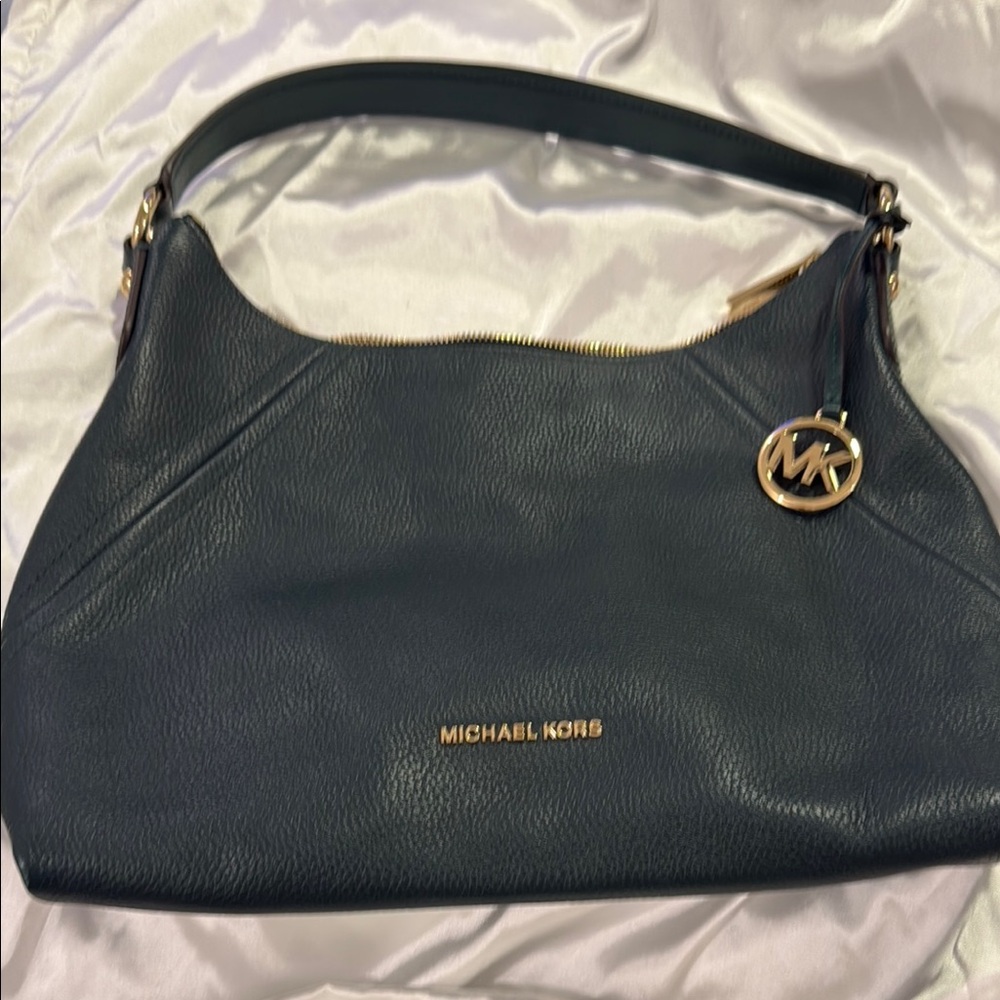 Michael Kors Dark Green Leather Women's Bag